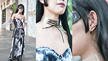 模特小哥哥穿上暗黑“女装”