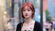 街头偶遇大长腿小姐姐