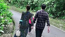 陈乔恩艾伦晒结婚一周年随拍